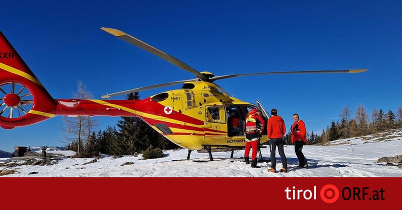 Skifahrer stürzte über steilen Hang ab