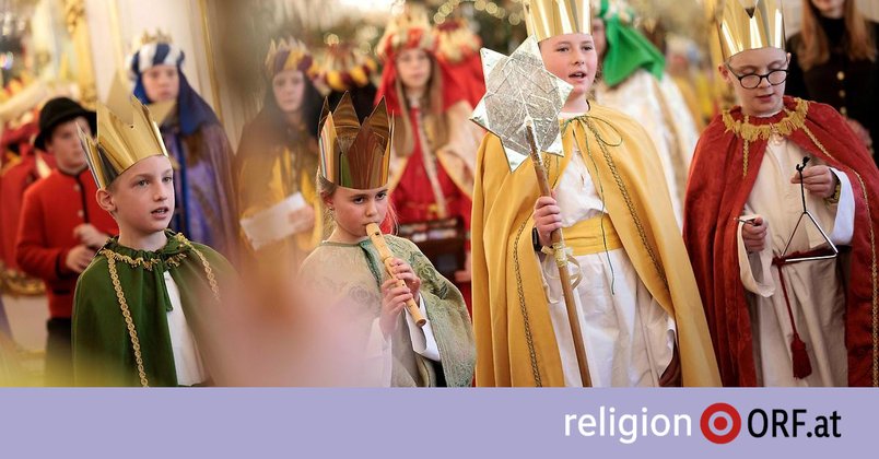 Sternsinger starten bei Schönborn, Grünwidl, Van der Bellen