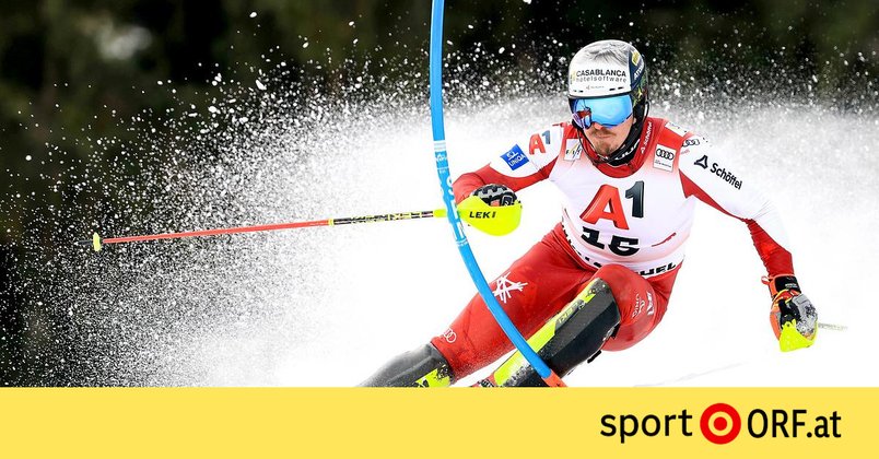 Ski alpin: Feller wahrt Chance auf Slalom-Podest in Kitz