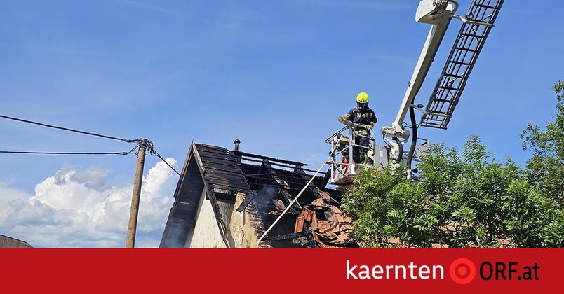 Dachstuhlbrand in Villach