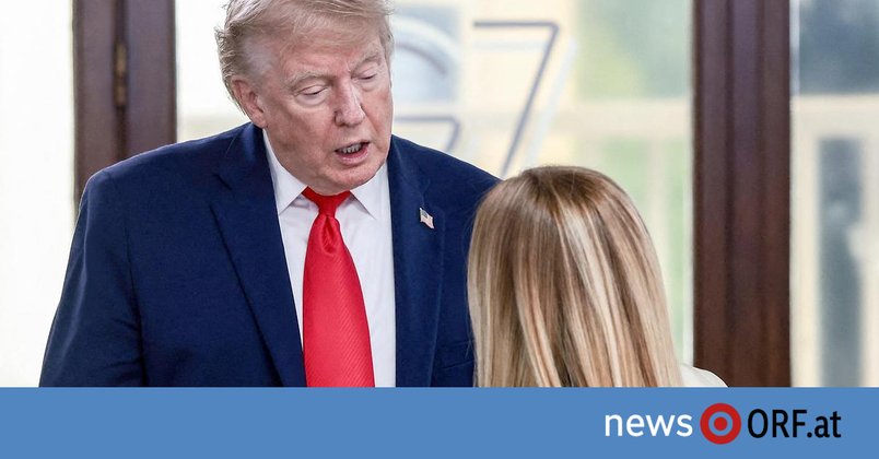 „Geht Sie nichts an“: Meloni weist Trump in die Schranken