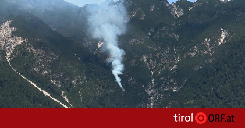 Waldbrand in Wildermieming