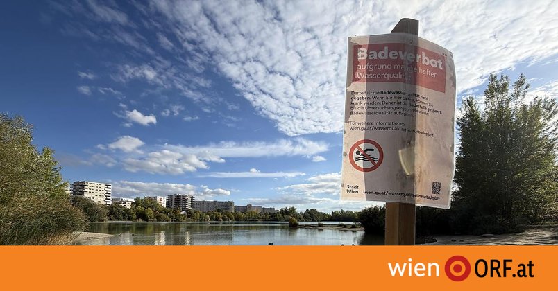Weiter Badeverbot beim Teich Hirschstetten