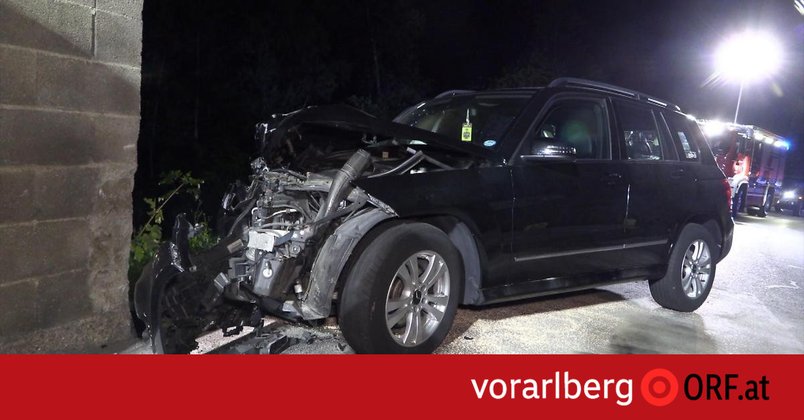 Alko-Unfall in Lingenau, Mann verletzt